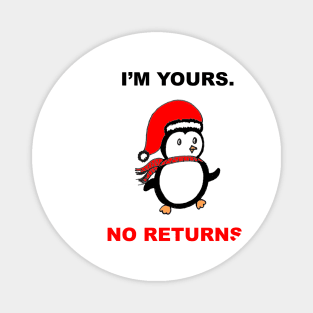 Christmas Funny Penguin Design for couples Magnet
